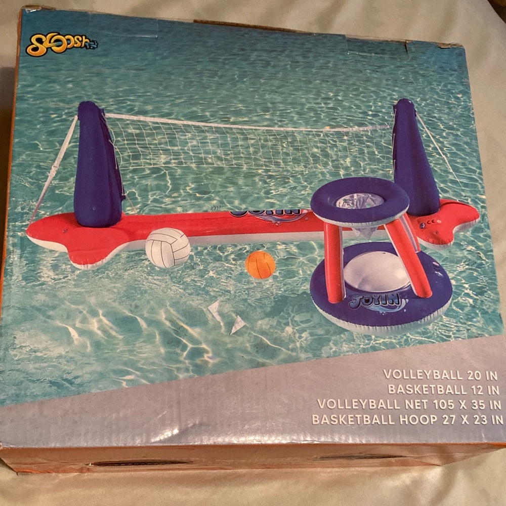 Sloosh inflatable pool game set